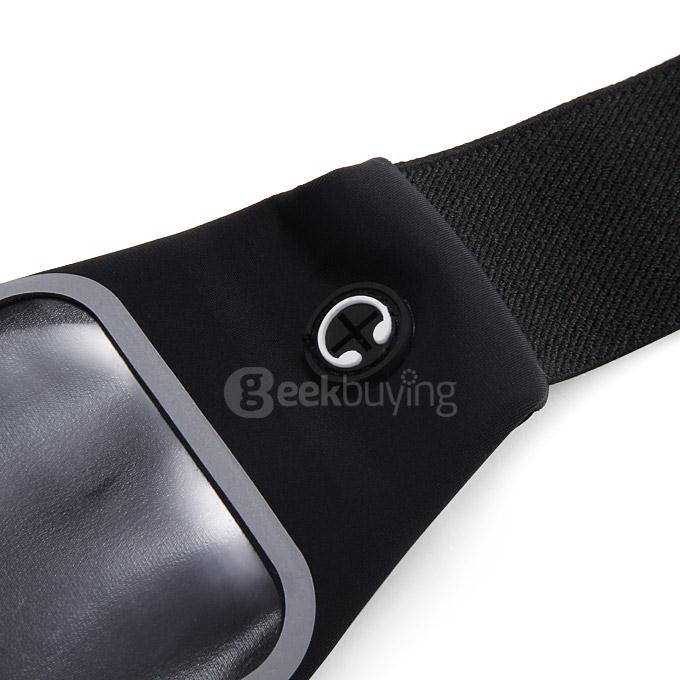 [Wholesale] 50pcs 4.7 Touch Screen Waterproof Waist Pack Running Belt Flip Belt Money Waist Pouch For iPhone 6 iPhone 6s - Black