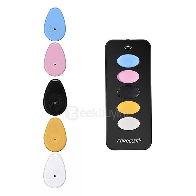 FORECUM FK-385-A Smart RF Electronic Anti-lost Key Finder 5 Keys Security Seeker for Home / Office - Black