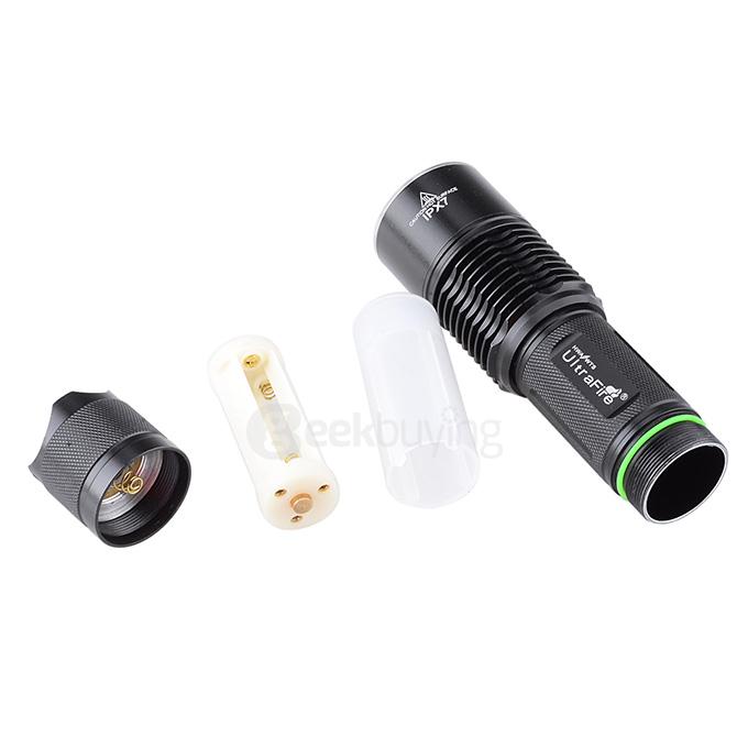 UltraFire LZZ-F13 IPX7 Waterproof Cree XM-L U2 700lm 5-Mode Cool White Flashlight - Black