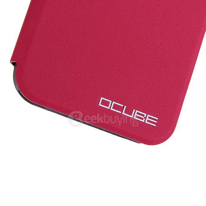 Protective Hard Cover Flip Stand Leather Case for UMI IRON Smartphone - Rose