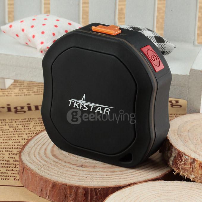 TK-STAR IPX6 Mini Real Time GPS Tracker for Kids / Pets w/ Electronic Fence/SMS Reminders/Motion Alarm/Monitor - Black