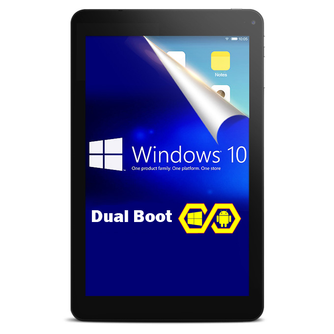 Cube iWork8 Dual Boot Windows10 & Android4.4 2GB/32GB 8 Inch Tablet PC Intel Z3735F Quad Core 1.83GHz IPS 1280*800 HDMI WiFi - Black