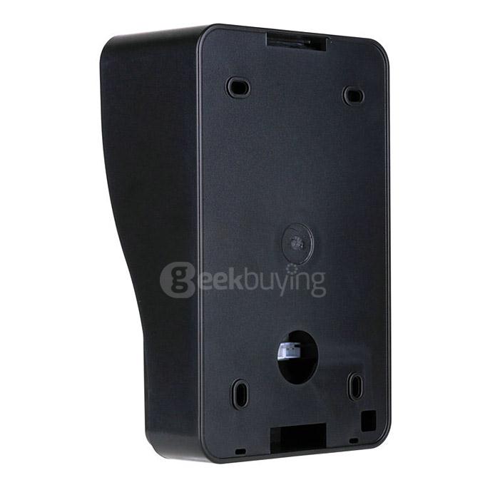 SYWIFI002 WiFi Wireless Video Door Phone Intercom IR Night Vision Home Security System Visual Door Ring(EU Plug) - Black