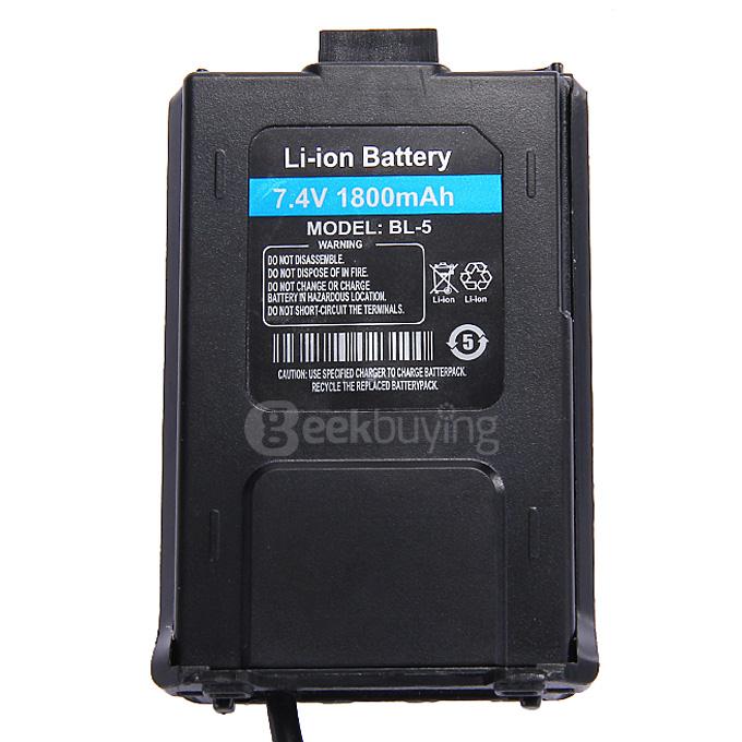 Baofeng BF-UV5R intercom Accessories 5R Borrow Electric Appliance  -  Black