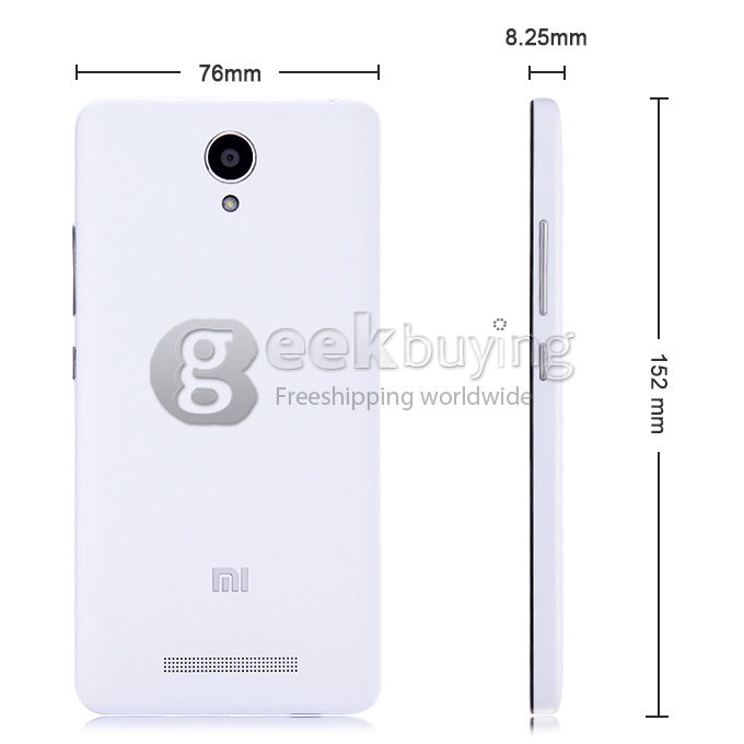 Xiaomi Redmi Note 2 Standard 4G Smartphone 5.5 Inch FHD Screen 2GB 16GB 64bit Helio X10 Octa Core 3060mAh 13.0MP - White