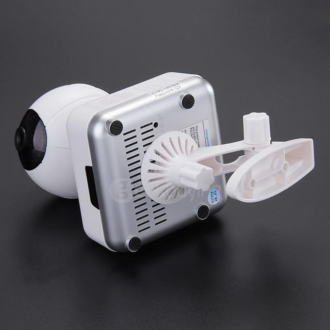 PT100C Intelligent Network Pan & Tilt WiFi Wireless Camera Smart Two-way Chatting 720P HD Webcam(US Plug) - White