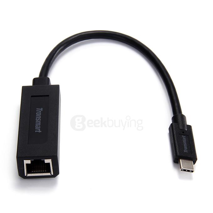 [Spain Stock]Tronsmart USB3.0 Type-C Male To RJ45 Adapter For Windows/Mac/Google Chrome OS