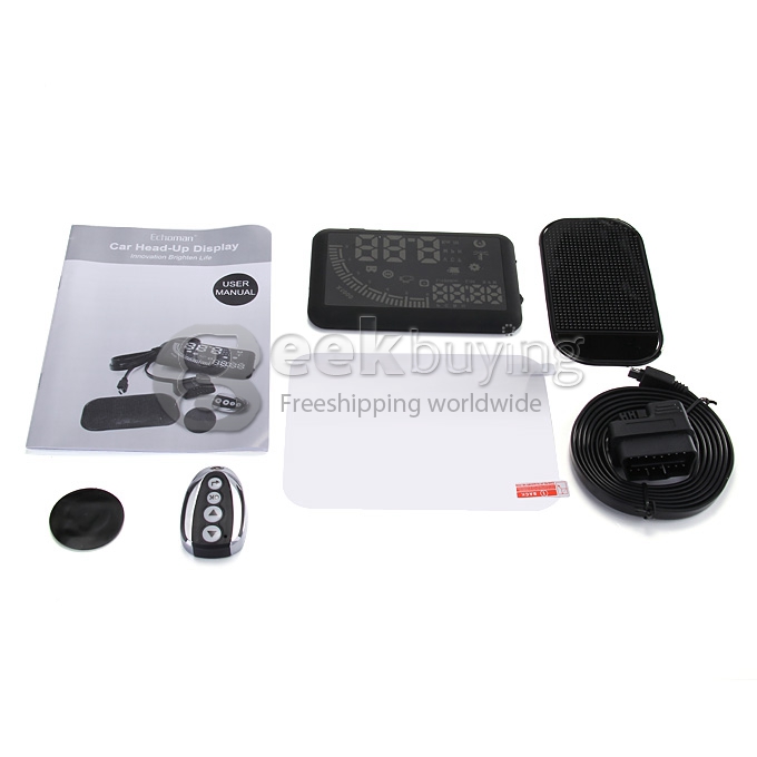 Echoman EM05 5.5 Inches Car Head-Up Display HUD 12V Working Voltage With OBDII Interface Remote Control -  Black