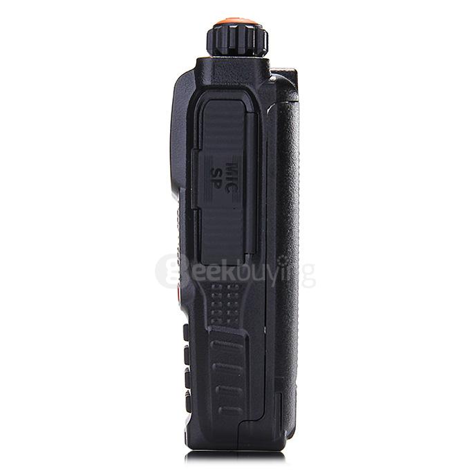 TGK4AT(UV) Portable Dual Band Walkie Talkie 5W 128CH Memory Channels 108MHz FM Two-way Radio - Black