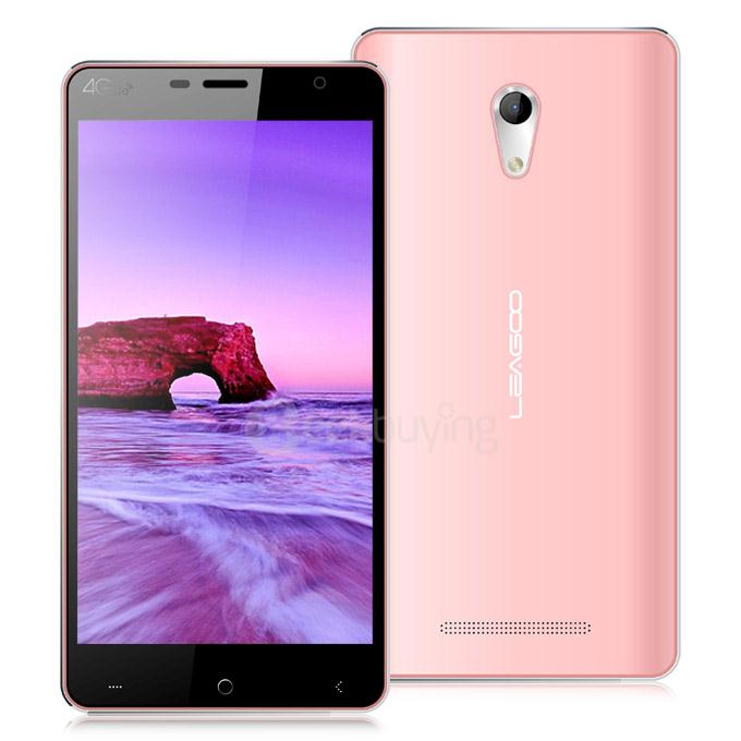 LEAGOO ELITE 4 Android 5.1 1GB RAM 16GB ROM 5.0inch 4G LTE Smartphone 64bit MT6735M Quad Core Breath Light - Pink