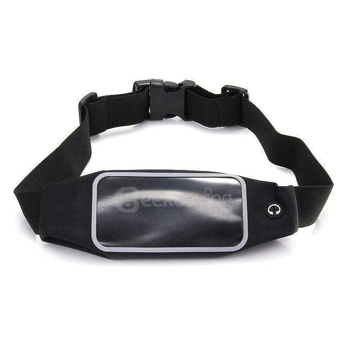 [Wholesale] 50pcs 4.7 Touch Screen Waterproof Waist Pack Running Belt Flip Belt Money Waist Pouch For iPhone 6 iPhone 6s - Black
