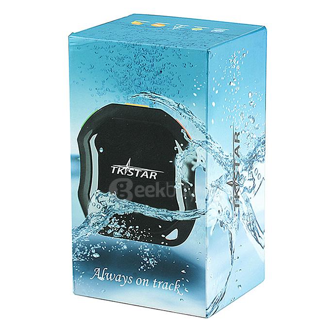 TK-STAR IPX6 Mini Real Time GPS Tracker for Kids / Pets w/ Electronic Fence/SMS Reminders/Motion Alarm/Monitor - Black