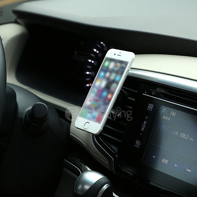 360 Degrees Rotation Universal Car Air Vent Magnetic Mount Holder for Mobile Phone - Black