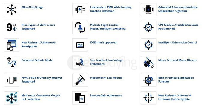 DJI NAZA-M V2 Flight Controller + NAZA-M V2 GPS Module For RC Models