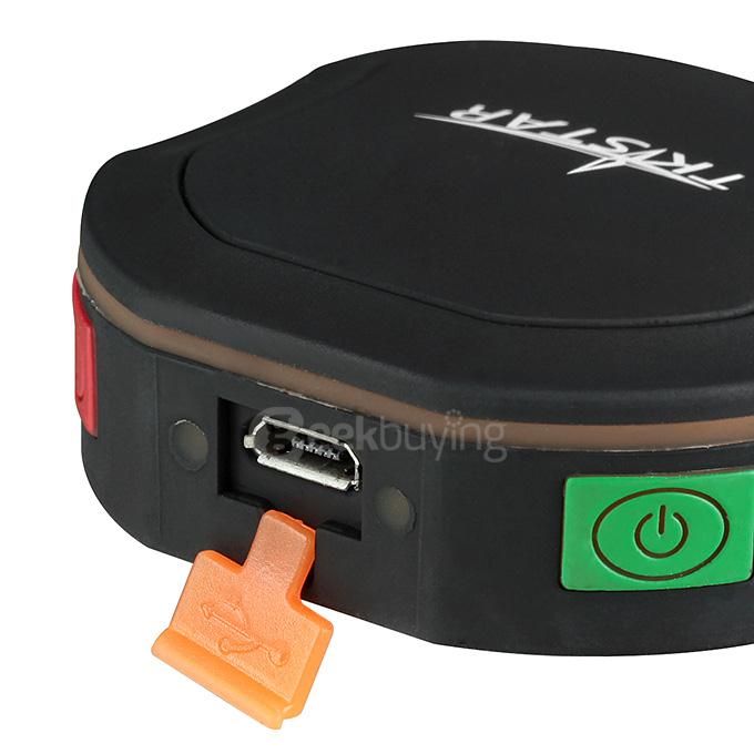 TK-STAR IPX6 Mini Real Time GPS Tracker for Kids / Pets w/ Electronic Fence/SMS Reminders/Motion Alarm/Monitor - Black