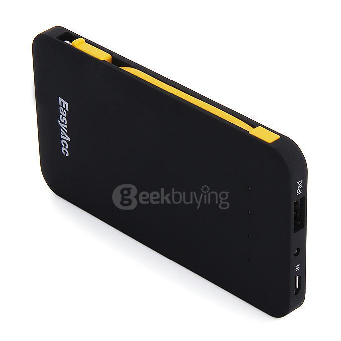 EasyAcc Cable 5000mAh External Battery Charger Portable Power Bank with Built-in Micro USB Cable