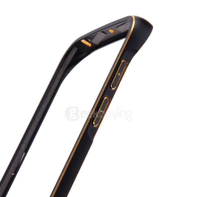 [Wholesale]30pcs Lovemei Lightweight Aluminum Metal Bumper Protective Frame for Samsung Galaxy S6 Edge - Black