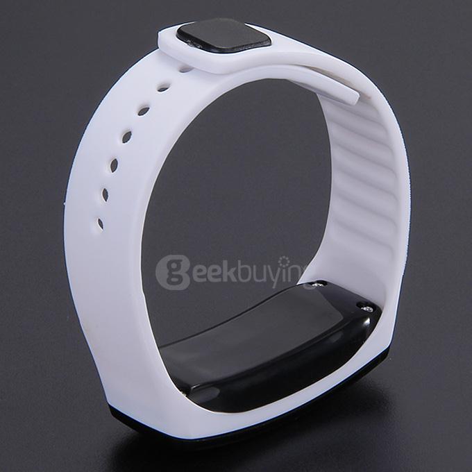 Lucky Family Leisure Unisex Digital Sports Watch Red LED Time And Date Display - White