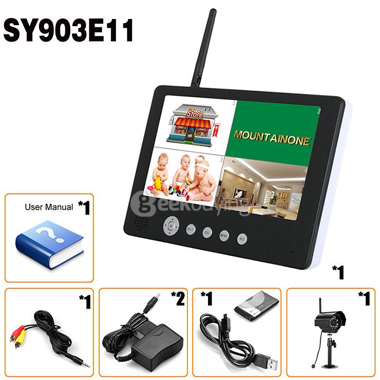 SY903E11 2.4GHz Digital Night Vision Wireless Camera with 9