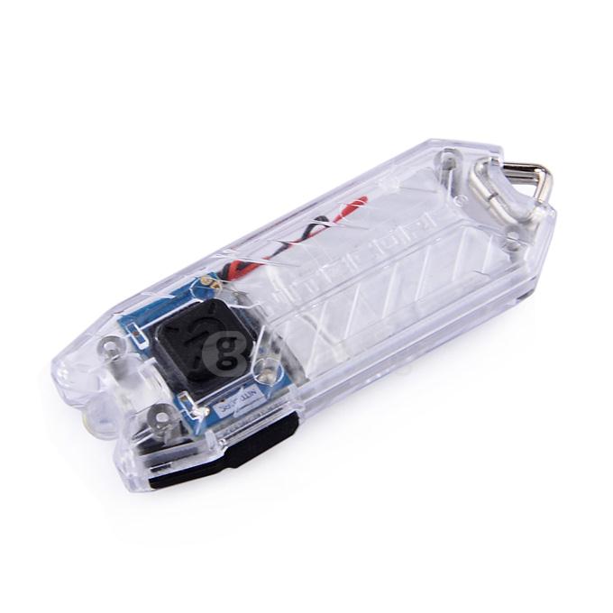 Tube Water Resistant Flashlight Portable Tiny USB Rechargeable Light - White