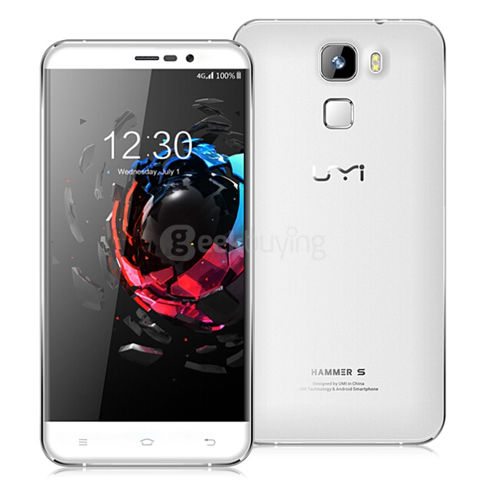 [Spain Stock]UMI HAMMER S 5.5inch HD 4G FDD-LTE Android 5.1 2GB 16GB Smartphone 64bit MTK6735M Quad Core TOUCH ID Smart Wake - White