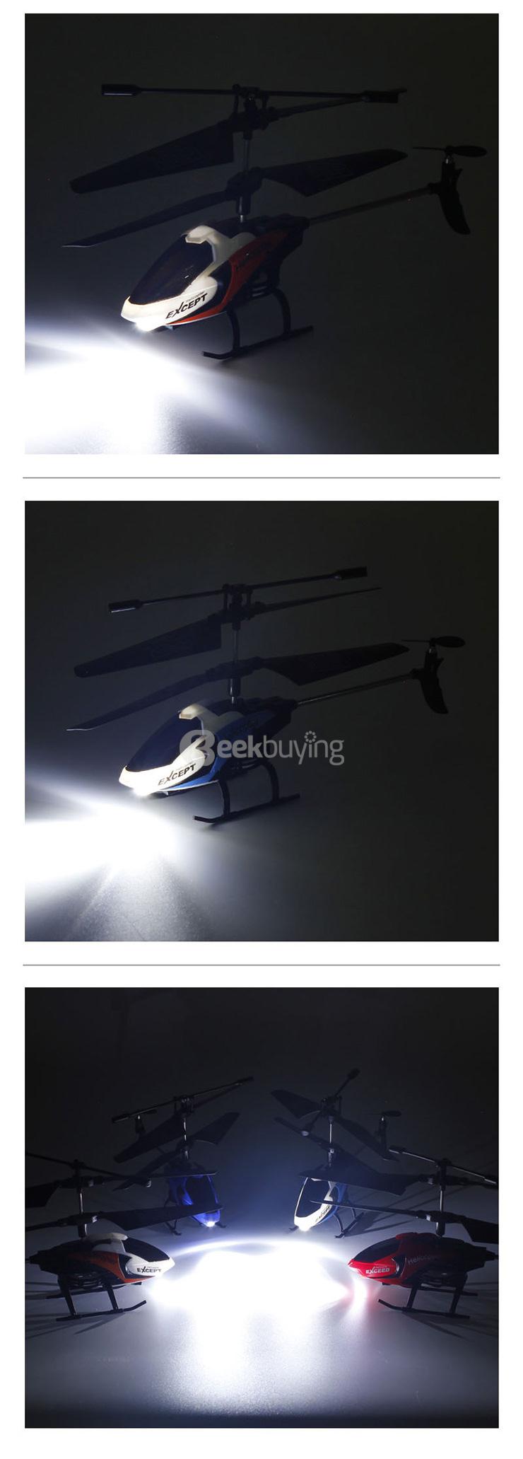 FQ777-610 AIR FUN 3.5CH Infrared Control Helicopter RC Copter With Gyro RTF - White + Blue