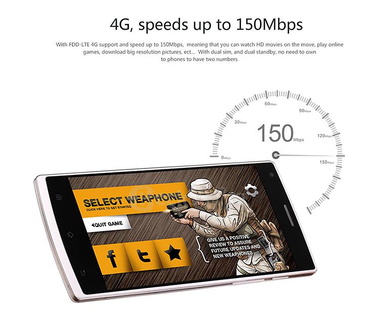 VKWORLD VK560 5.5inch 4G LTE Android 5.1 Smartphone 1GB 8GB 64-bit MTK6735 Quad Core 1.0GHz 13.0MP Smart Wake - White