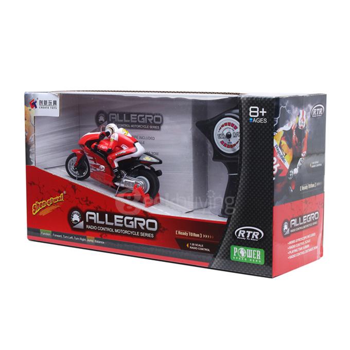 Shenqiwei 1/20 Mini Motorcycle 2.4GHz Moto RTR - Red