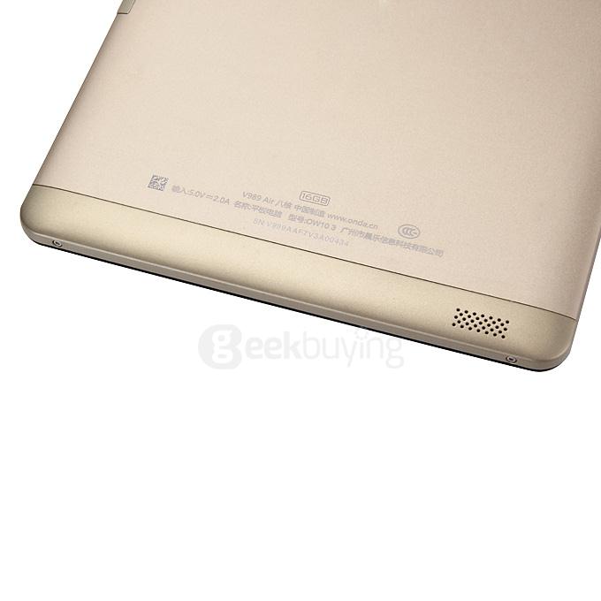 Onda V989 Air 9.7 Inch Android 4.4 2GB/16GB Tablet PC Allwinner A83T Octa Core 2.0GHz Air Retina 2048*1536 HDMI WiFi - Black+Golden