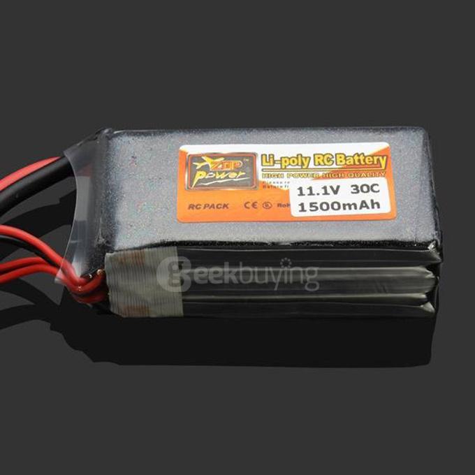 ZOP Power 11.1V 1500mAh 30C Lipo Battery XT60 Plug