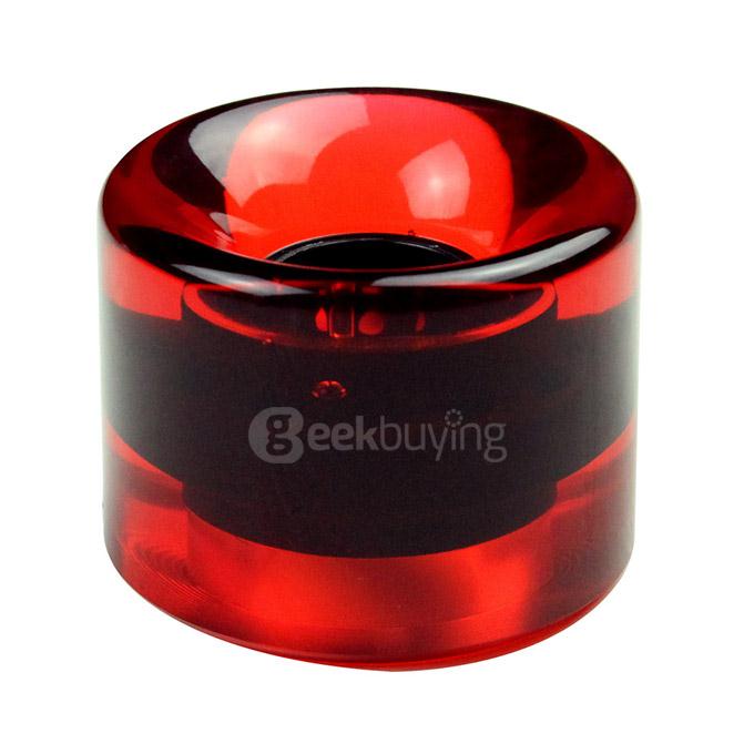 EC-W6045 95A High Strength PU Longboard Skateboard Wheels 60mm*45mm - Red + Transparent (4 PCS)