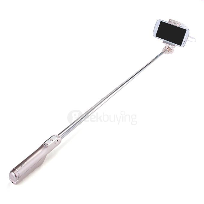 ADYSS 3-in-1 LED Selfie Stick Extendable Handheld Monopod with Dimmable Rechargeable LED Spotlight For Smartphone