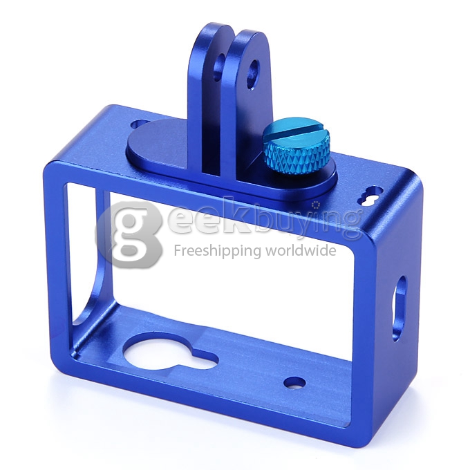 Aluminum Alloy Protective Cover Frame for Yi Xiaoyi Sports Camera - Blue