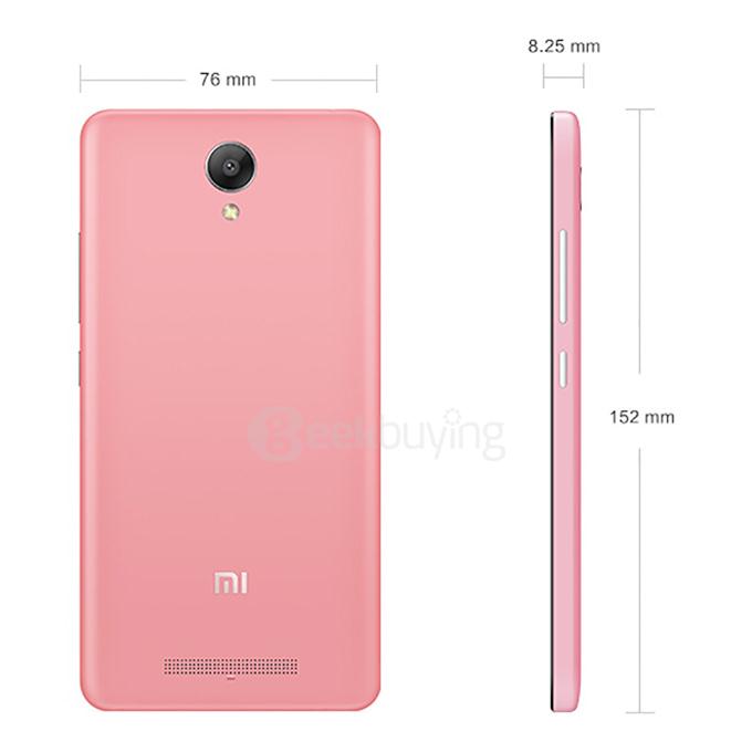 Xiaomi Redmi Note 2 Prime 4G 5.5 Inch FHD 2GB 32GB Smartphone 64bit Helio X10 Octa Core 3060mAh 13.0MP - Pink