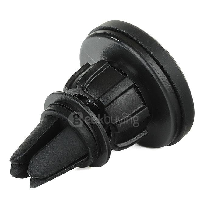 360 Degrees Rotation Universal Car Air Vent Magnetic Mount Holder for Mobile Phone - Black