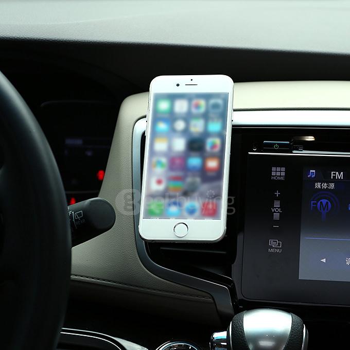 360 Degrees Rotation Universal Car Air Vent Magnetic Mount Holder for Mobile Phone - Black