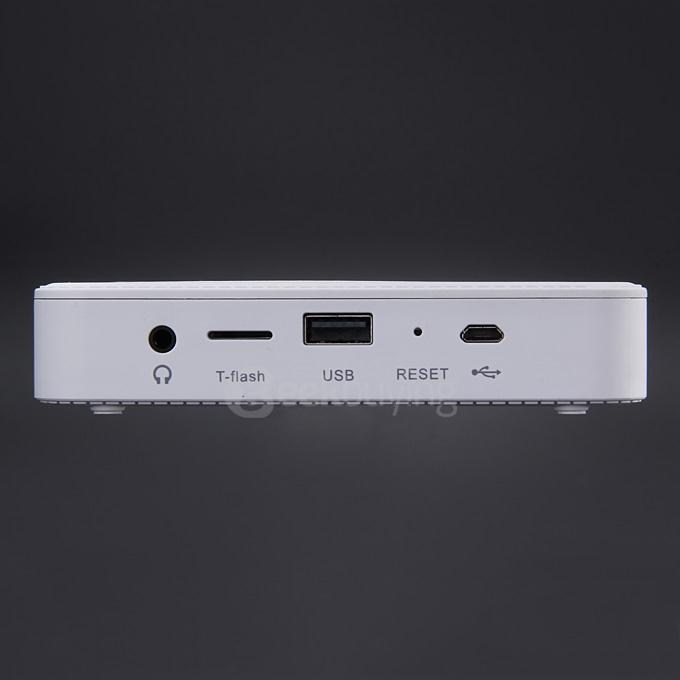 H3000 Mini Android 4.4 OS AC WIFIi DLP Projector Bluetooth 150Lm 1080P 1G/8G OTG for Home Office - White