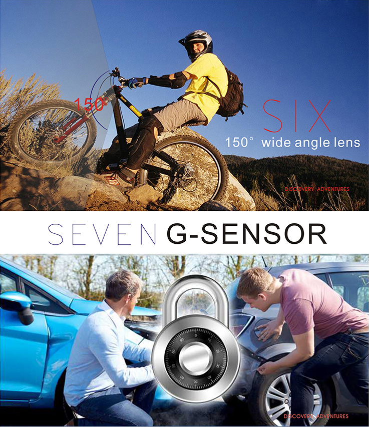 Discovery DS100 NTK 96655 60M Waterproof  Action Camera 170 Degrees Wide Angel 1080P 5.0 CMOS Wifi Wireless Remote Control
