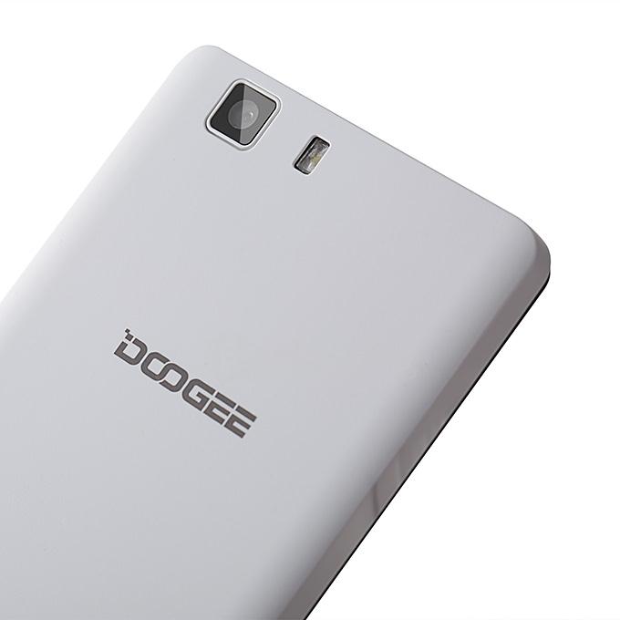 [HK Stock][Package B]DOOGEE X5 5.0inch PS HD Android 5.1 Smartphone(White) + Leather Case(White) + Tempered Glass Screen Protector