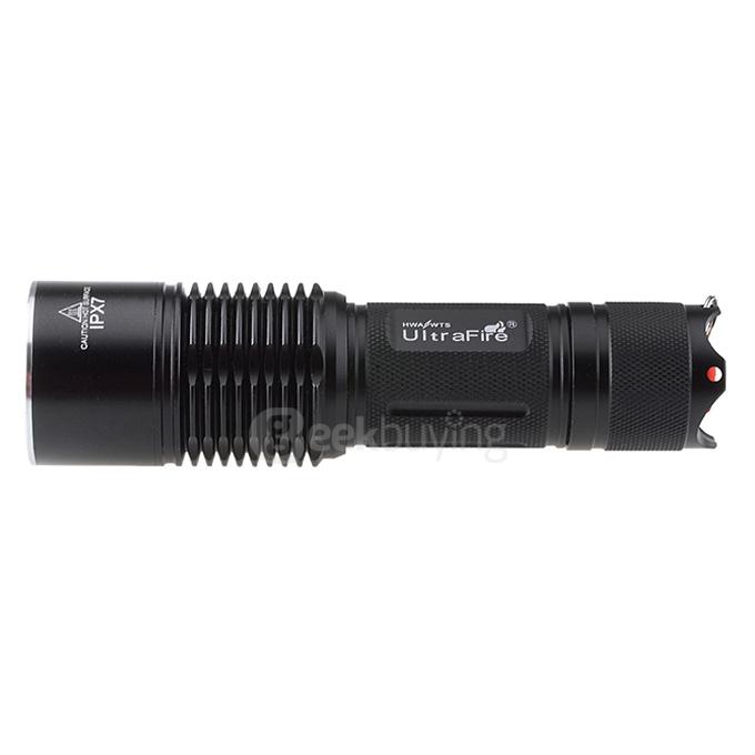 UltraFire LZZ-F13 IPX7 Waterproof Cree XM-L U2 700lm 5-Mode Cool White Flashlight - Black