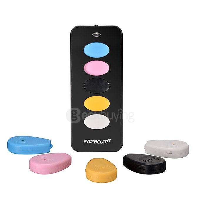 FORECUM FK-385-A Smart RF Electronic Anti-lost Key Finder 5 Keys Security Seeker for Home / Office - Black