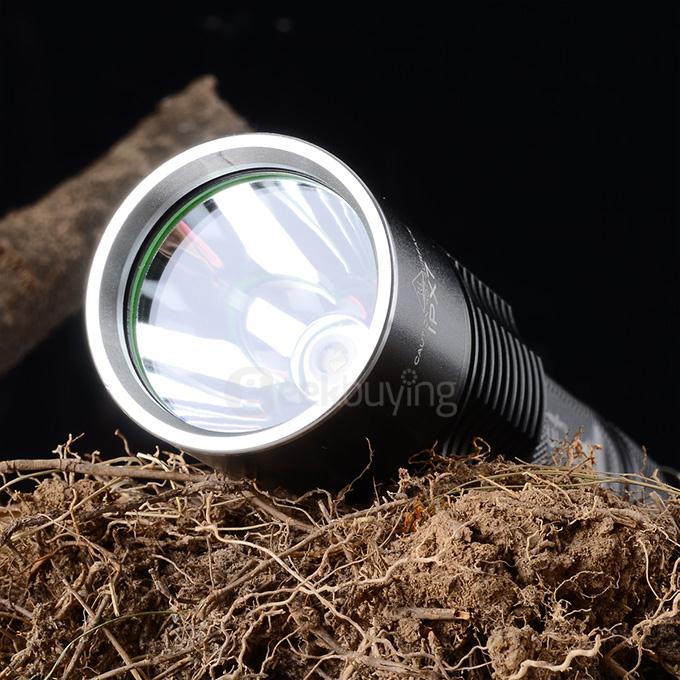 UltraFire LZZ-F13 IPX7 Waterproof Cree XM-L U2 700lm 5-Mode Cool White Flashlight - Black