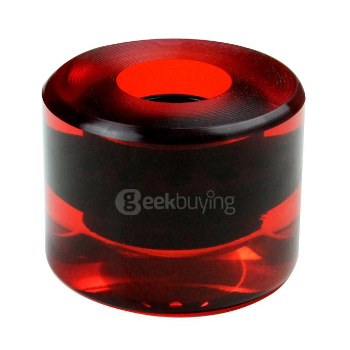 EC-W6045 95A High Strength PU Longboard Skateboard Wheels 60mm*45mm - Red + Transparent (4 PCS)