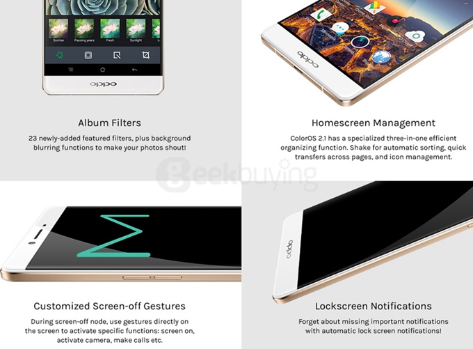 [HK Stock] OPPO R7 Plus 2.5D 6.0inch Android 5.1 3GB 32GB Smartphone 64Bit Qualcomm MSM8939 Octa Core 13.0MP Gorilla 3 VOOC Flash Charge 4100mAh - Golden
