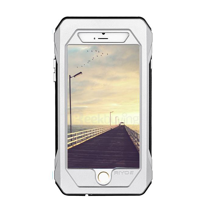RIYO Waterproof Shockproof Dirtproof SnowProof IP68 Standard Cover Case Protective Case For iPhone 6 Plus / iPhone 6s Plus - Silver