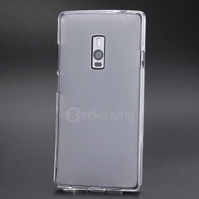 TPU Pudding Silicone Case Cover Protective Skin Case For OnePlus TWO - Transparent