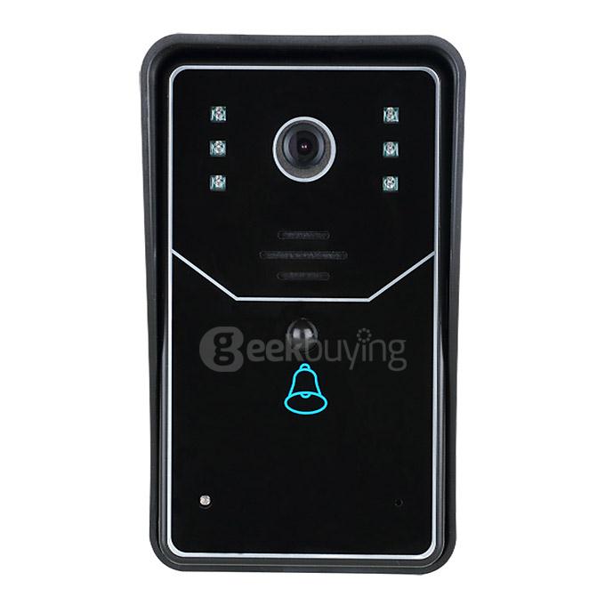 SYWIFI001 WiFi Wireless Smart Video Doorbell Home Security Visual Door Ring(EU Plug) - Black