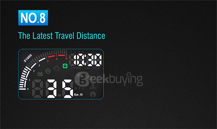 Echoman EM05 5.5 Inches Car Head-Up Display HUD 12V Working Voltage With OBDII Interface Remote Control -  Black