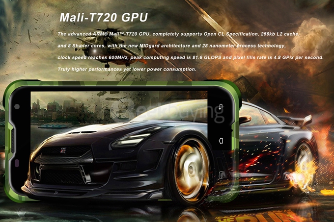 Blackview BV5000 4G LTE IP67 Waterproof 5.0inch Android 5.1 2GB 16GB Smartphone MT6735P Quad Core 1.0GHz 8.0MP 4780mAh - Black