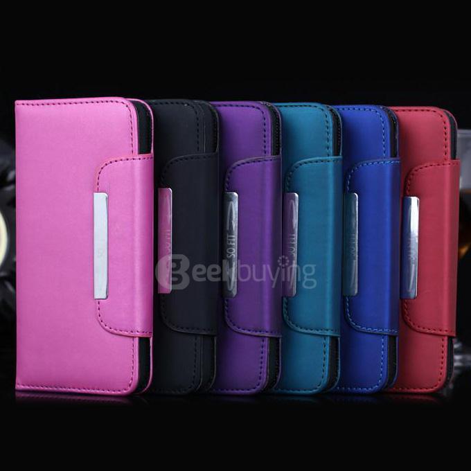 Clip Style Luxury Flip Pattern Wallet Leather Case Cover with Strap For Apple iPhone 6s 4.7inch - Red